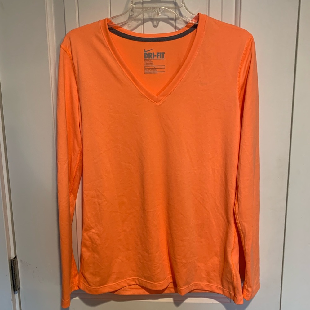 Nike Bright Orange Long Sleeve Women's M